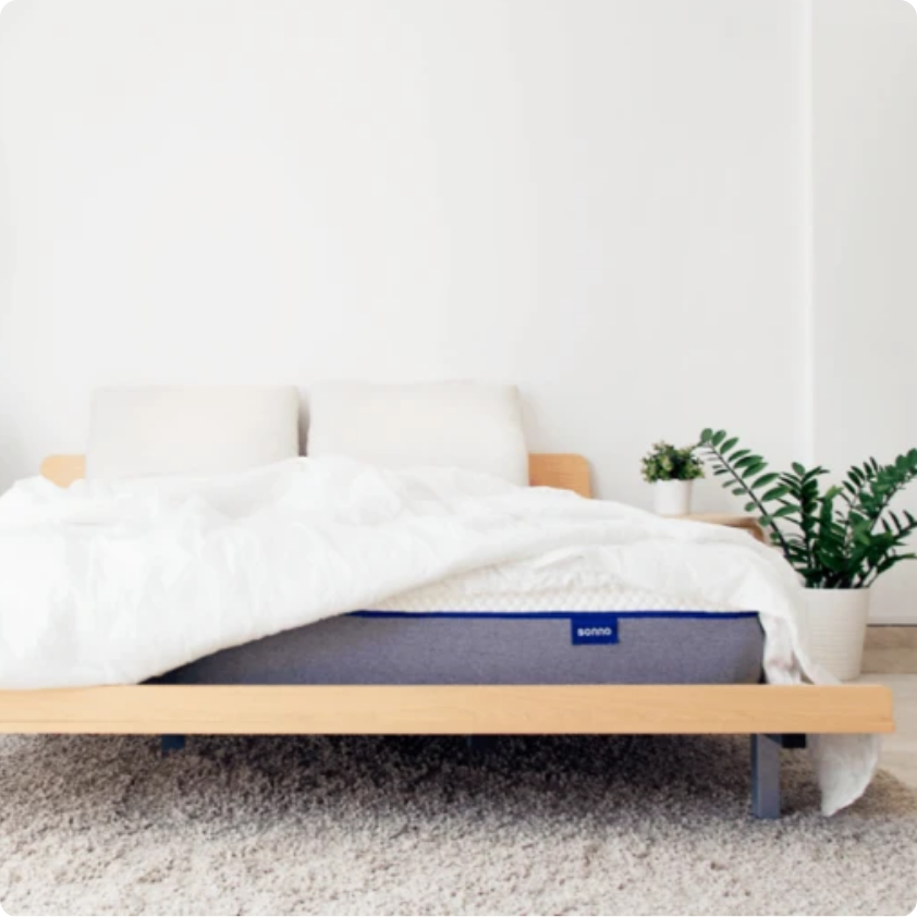 A Sonno Original mattress in a bedroom